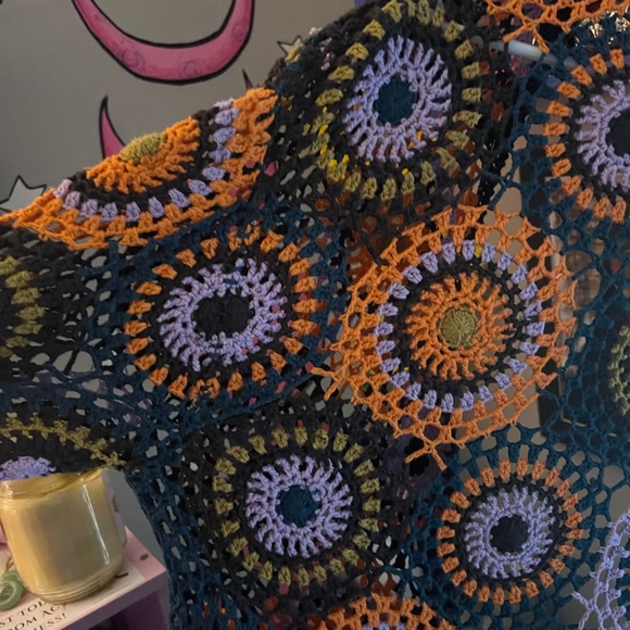 70's psychedelic fucking awesome cardigan - Picture 3 of 4